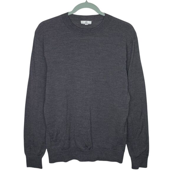 AG Adriano Goldschmied Sweater Mens M Gray Academia Preppy Wool Pullover NEW